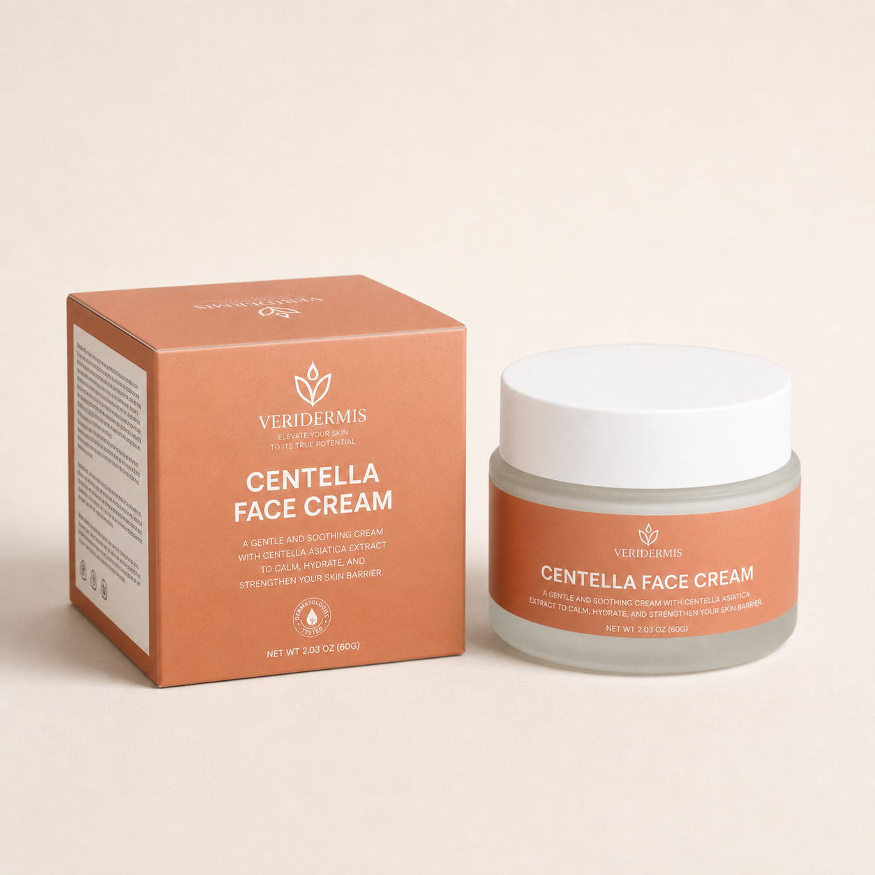 Centella Face Cream jar and box